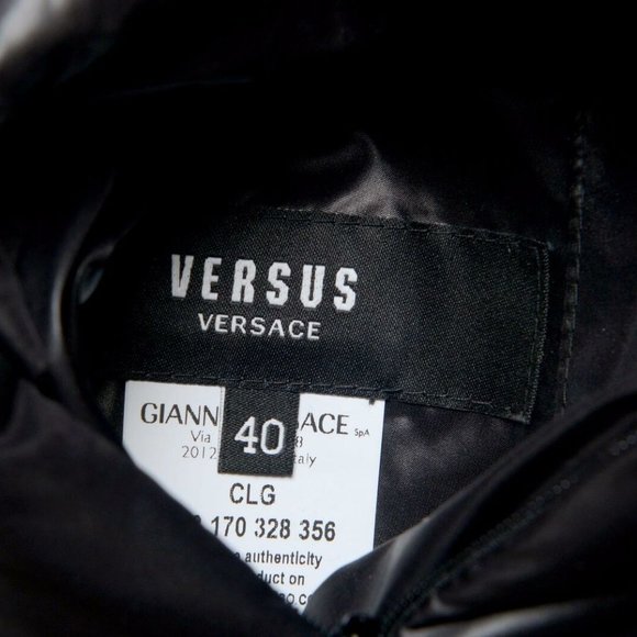 Versace Versus Reversible Goose Down Parka Jacket - Picture 7 of 7